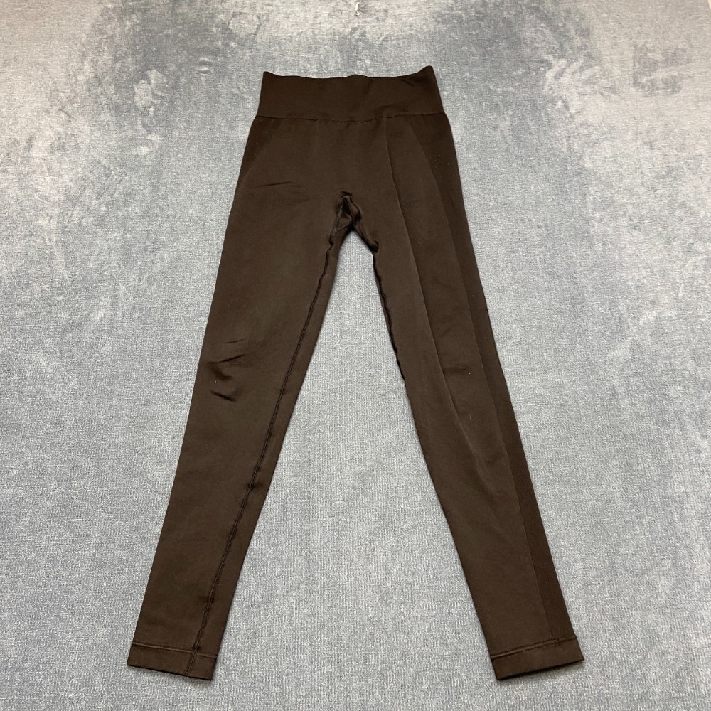 Gymshark Everyday Seamless Contrast Leggings Womens 22x26.5 Black Skinny Leg